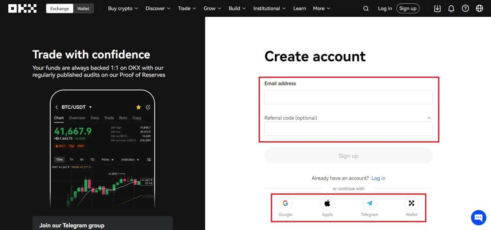 Comment créer un compte et s'inscrire sur OKX Comment créer un compte et s'inscrire sur OKX