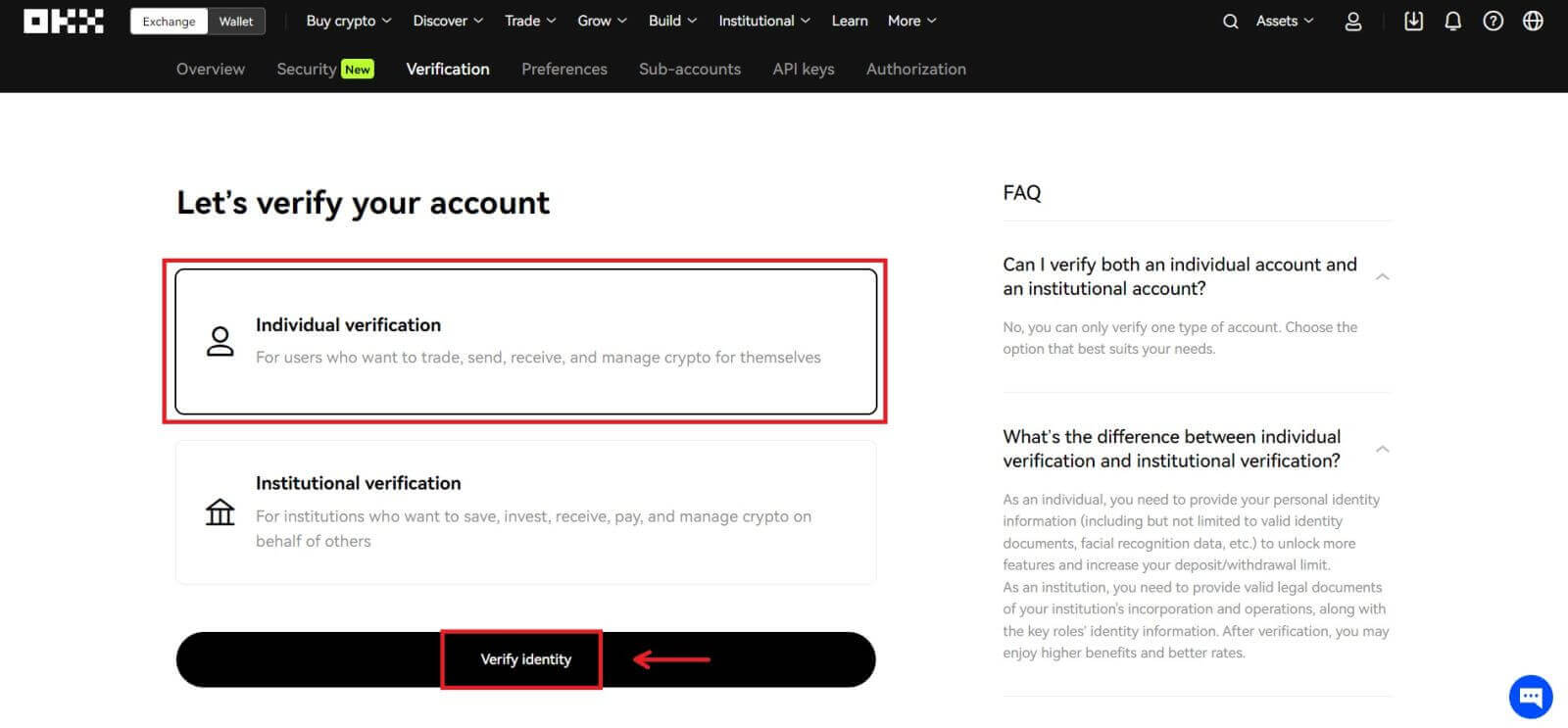 How to Login and Verify Account in OKX