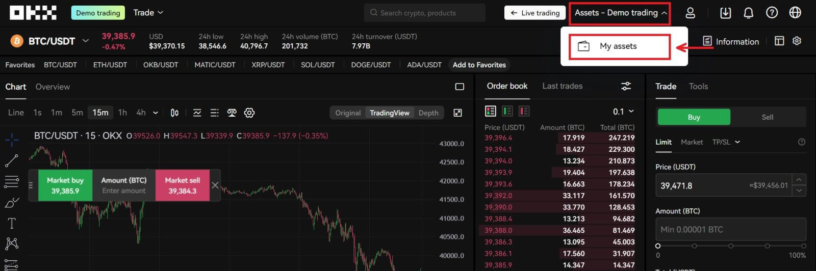 Чӣ тавр кушодани ҳисоби намоишӣ дар OKX Чӣ тавр кушодани ҳисоби намоишӣ дар OKX