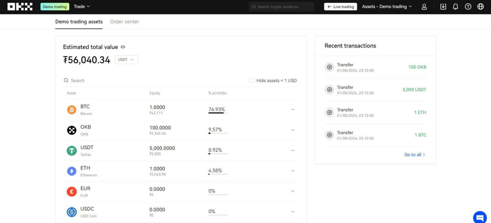 Чӣ тавр кушодани ҳисоби намоишӣ дар OKX Чӣ тавр кушодани ҳисоби намоишӣ дар OKX