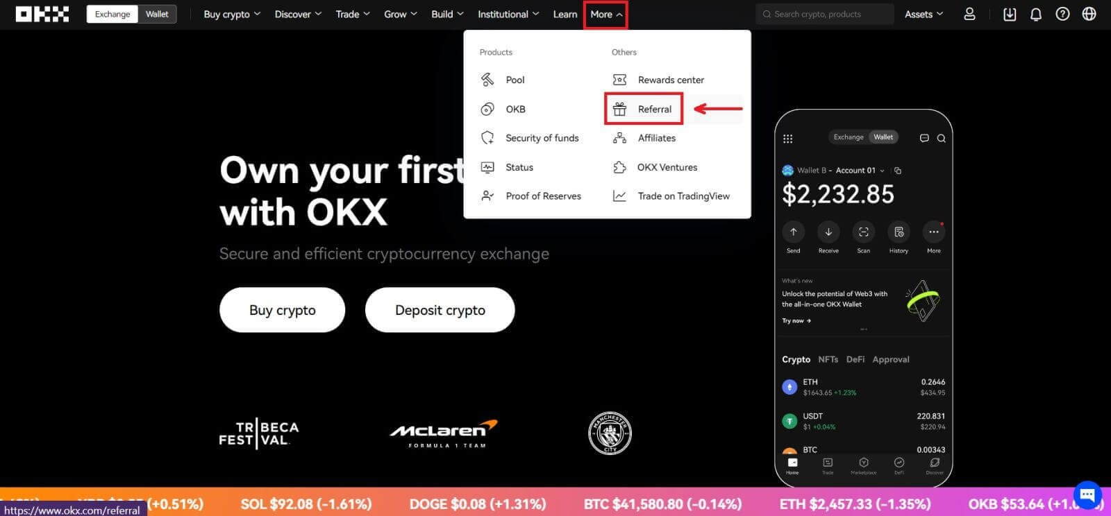 مكافأة إحالة الأصدقاء من OKX - احصل على صناديق غامضة تصل قيمتها إلى 50 دولارًا أمريكيًا